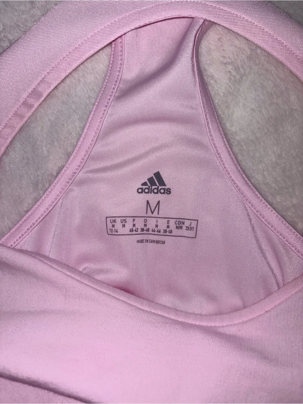 Adidas Racerback Sports Dress Pink sz M - Picture 3 of 7